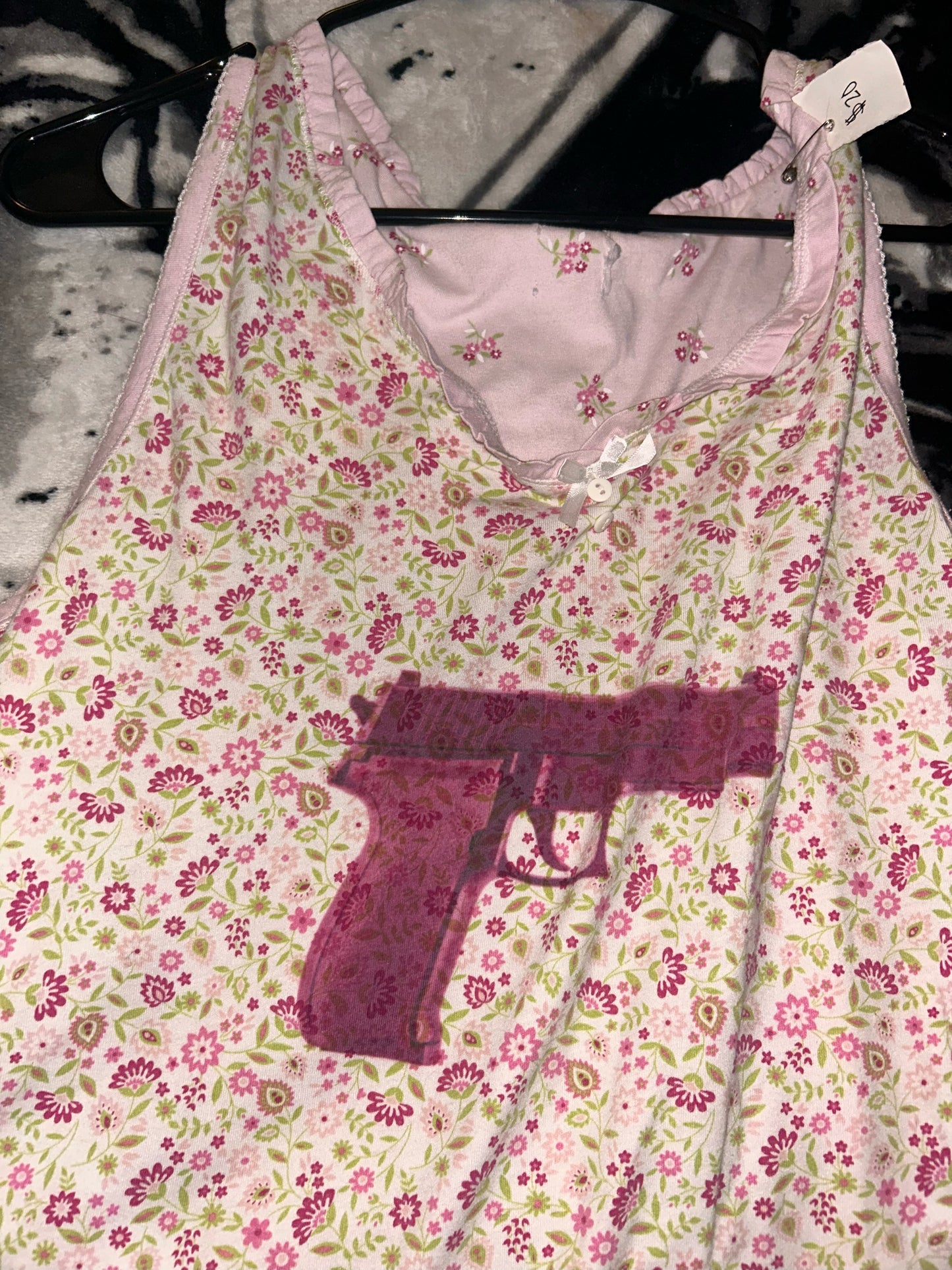 PINK GUN NIGHTGOWN/DRESS